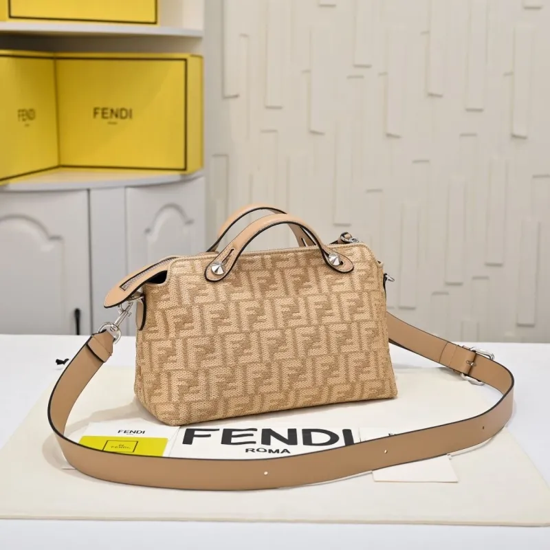 Alternative view of Fendi Beige FF Monogram Top Handle Crossbody Bag