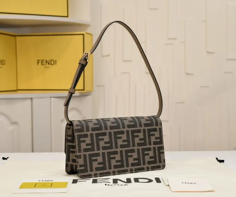 Alternative view of Fendi Zucca Monogram Shoulder Bag 147
