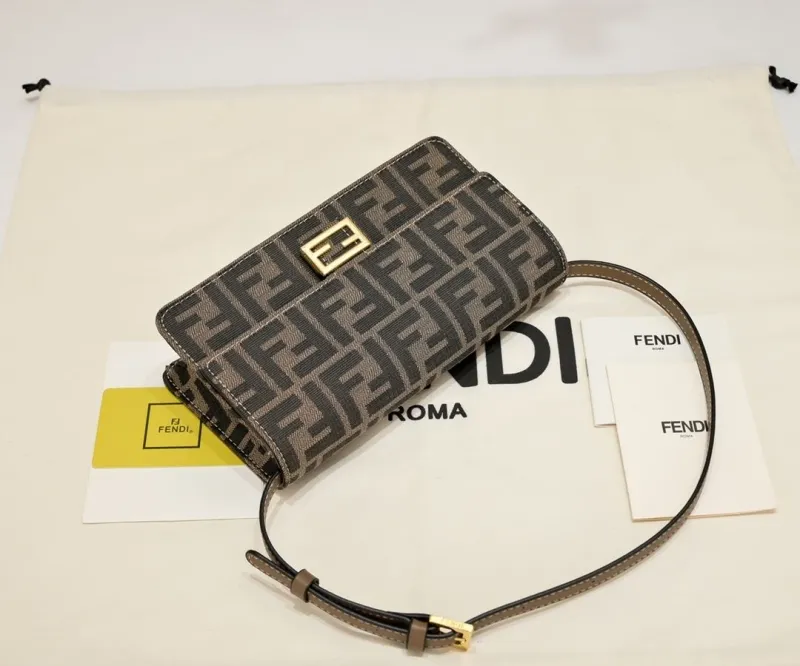 Fendi Zucca Monogram Shoulder Bag 147 - Image 5