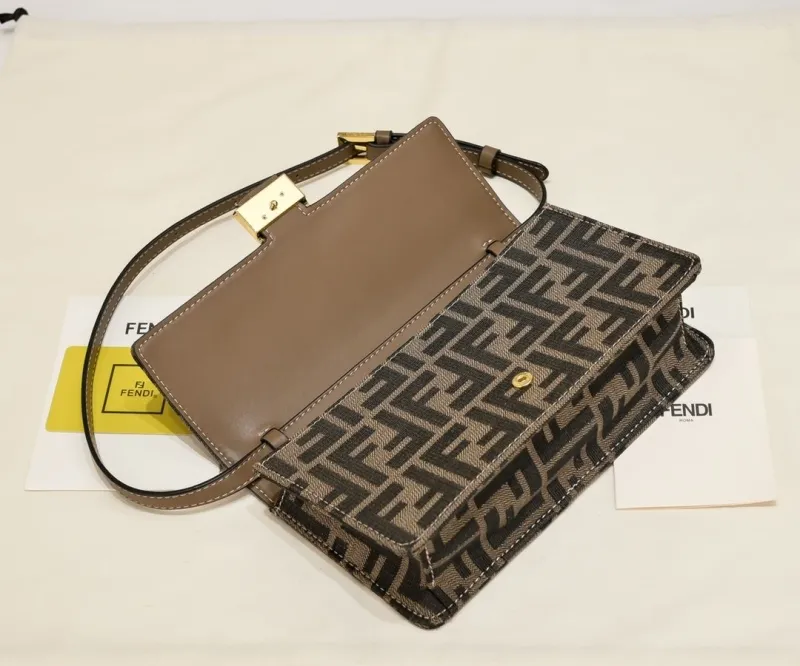 Fendi Zucca Monogram Shoulder Bag 147 - Image 8