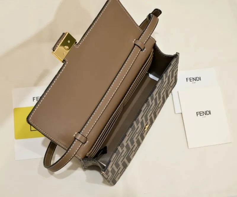 Fendi Zucca Monogram Shoulder Bag 147 - Image 9