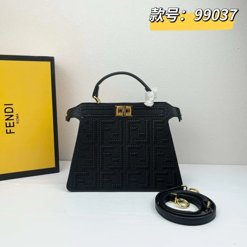 Fendi Black Top Handle Bag 99037