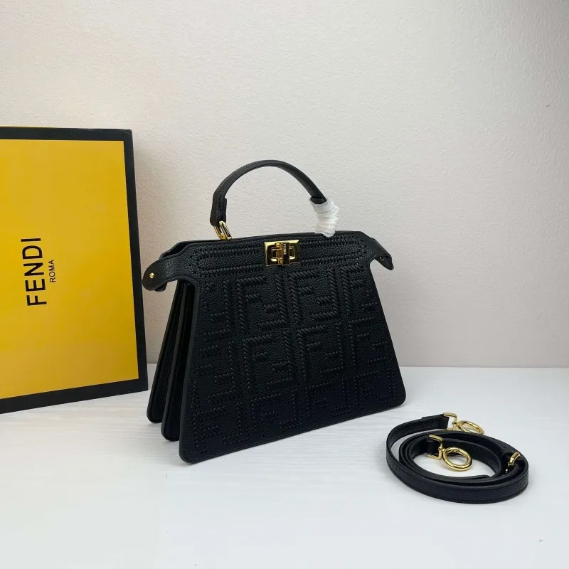 Alternative view of Fendi Black Top Handle Bag 99037