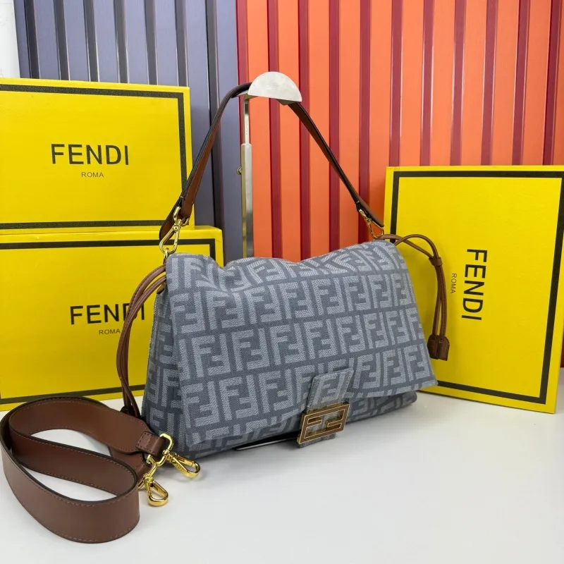 Alternative view of Fendi Gray Top Handle Shoulder Bag 68079