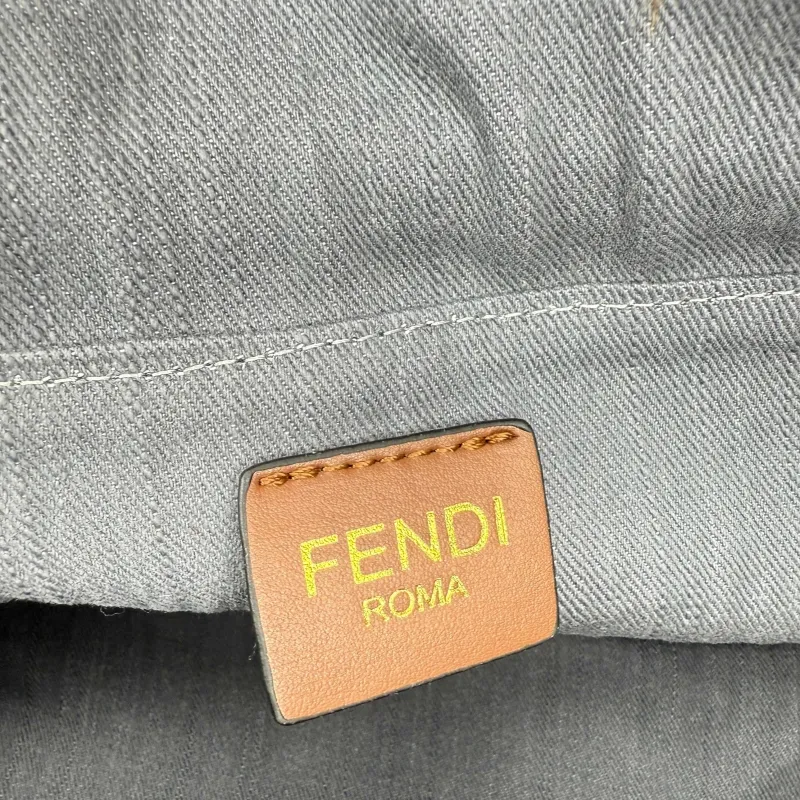 Fendi Gray Top Handle Shoulder Bag 68079 - Image 8