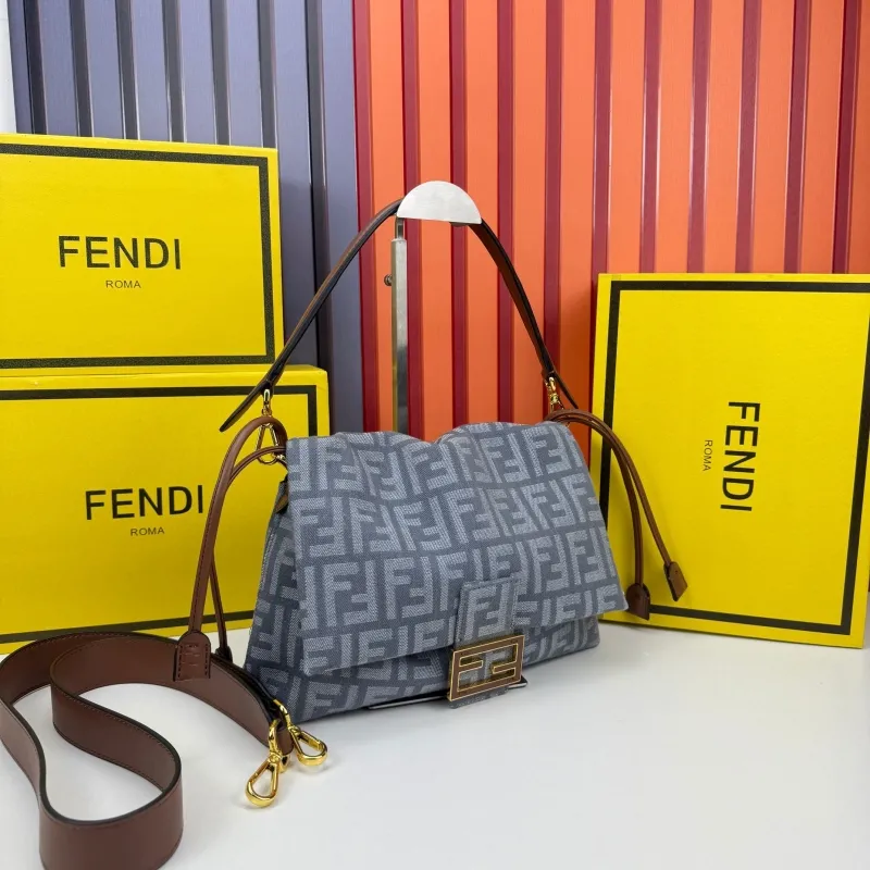Alternative view of Fendi Gray Top Handle Handbag Model 68079