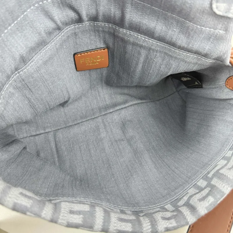 Fendi Gray Top Handle Handbag Model 68079 - Image 7