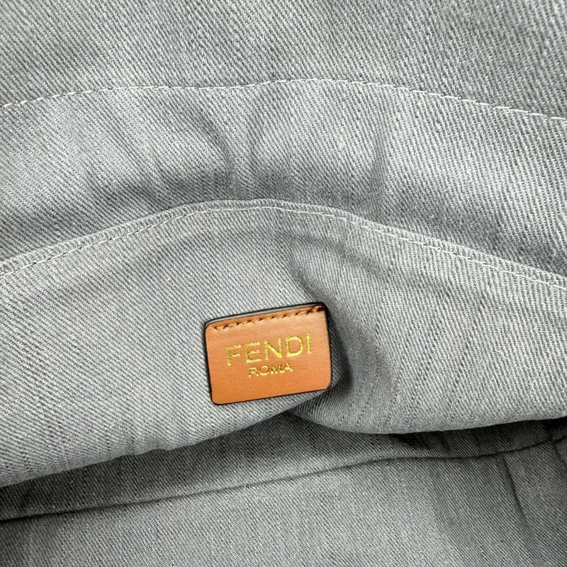 Fendi Gray Top Handle Handbag Model 68079 - Image 8