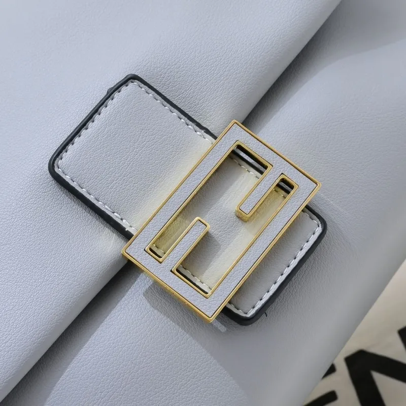 Fendi Light Gray Top Handle Bag 194 - Image 3