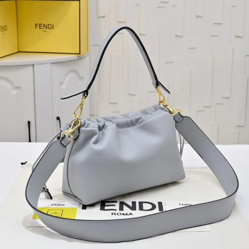 Fendi Light Gray Top Handle Bag 194 - Image 4