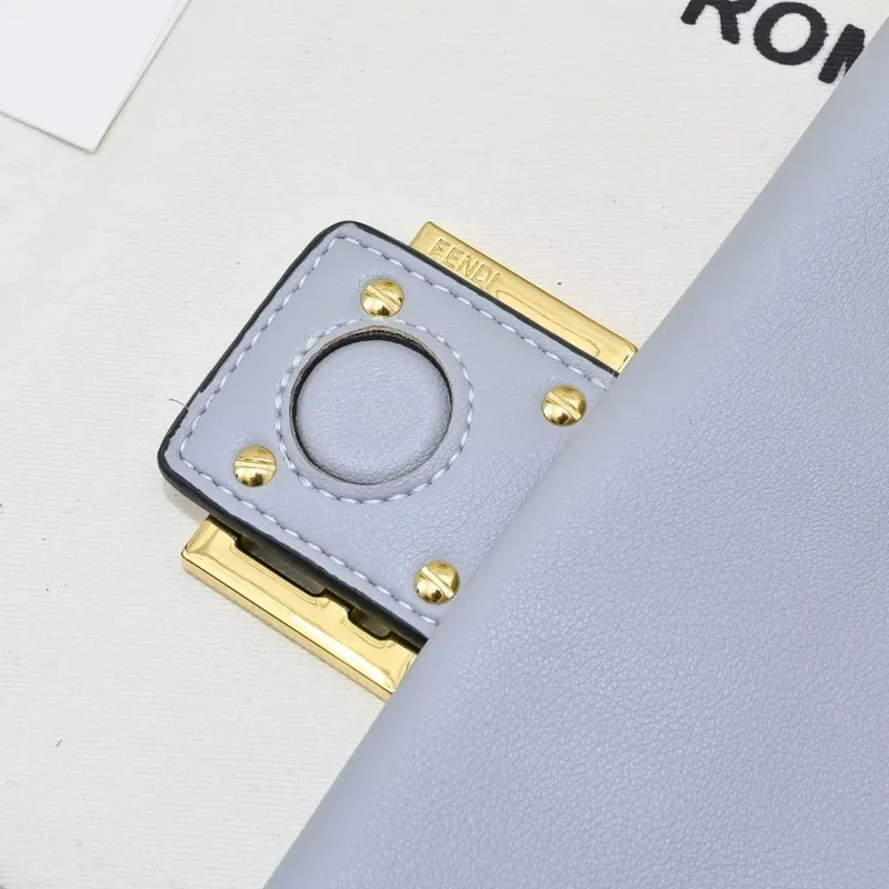 Fendi Light Gray Top Handle Bag 194 - Image 7