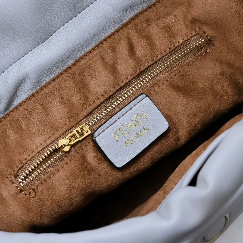 Fendi Light Gray Top Handle Bag 194 - Image 8