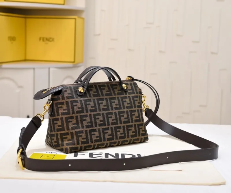 Alternative view of Fendi Brown FF Top Handle Crossbody Bag