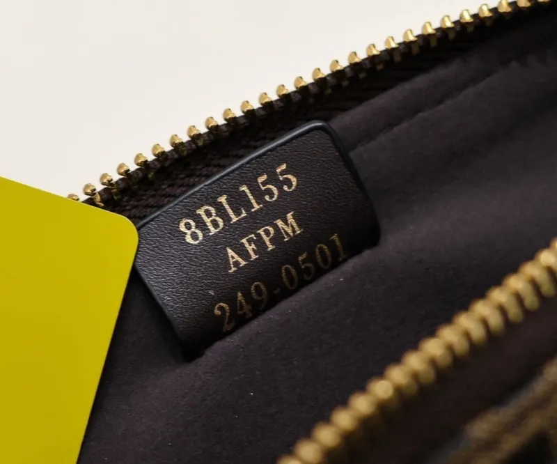 Fendi Brown FF Monogram Top Handle Crossbody Bag - Image 7