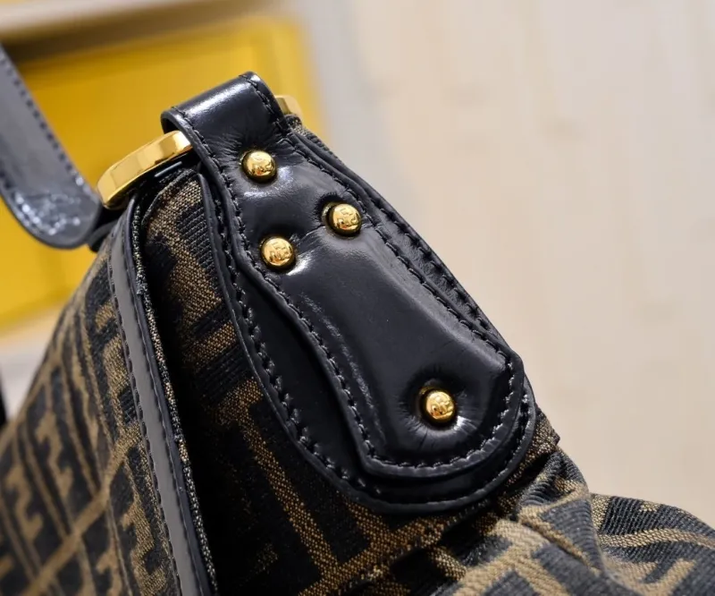 Fendi FF Monogram Top Handle Shoulder Bag - Image 3