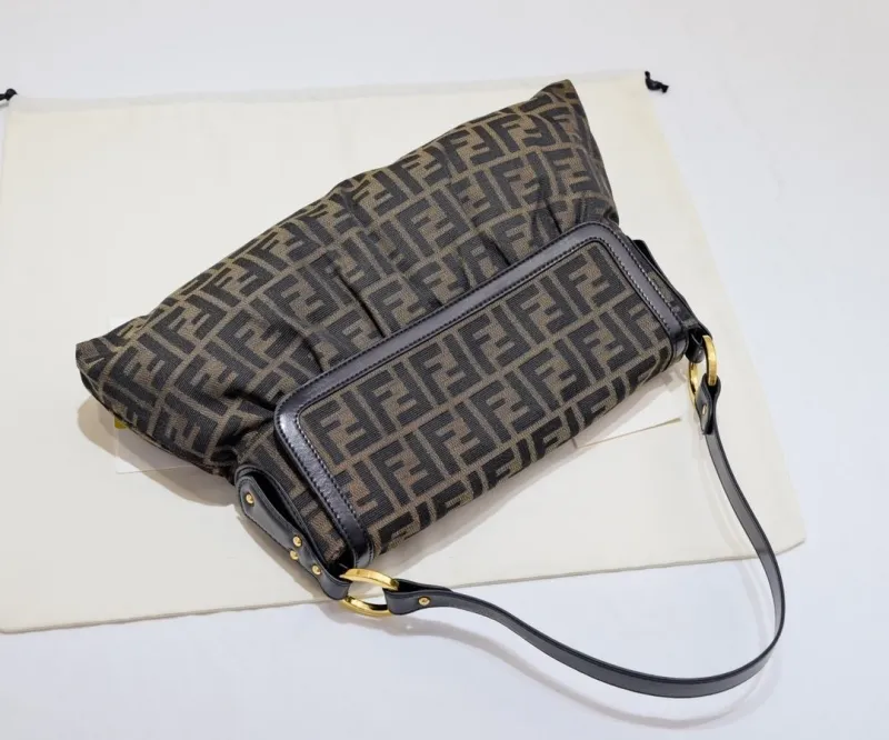 Fendi FF Monogram Top Handle Shoulder Bag - Image 4