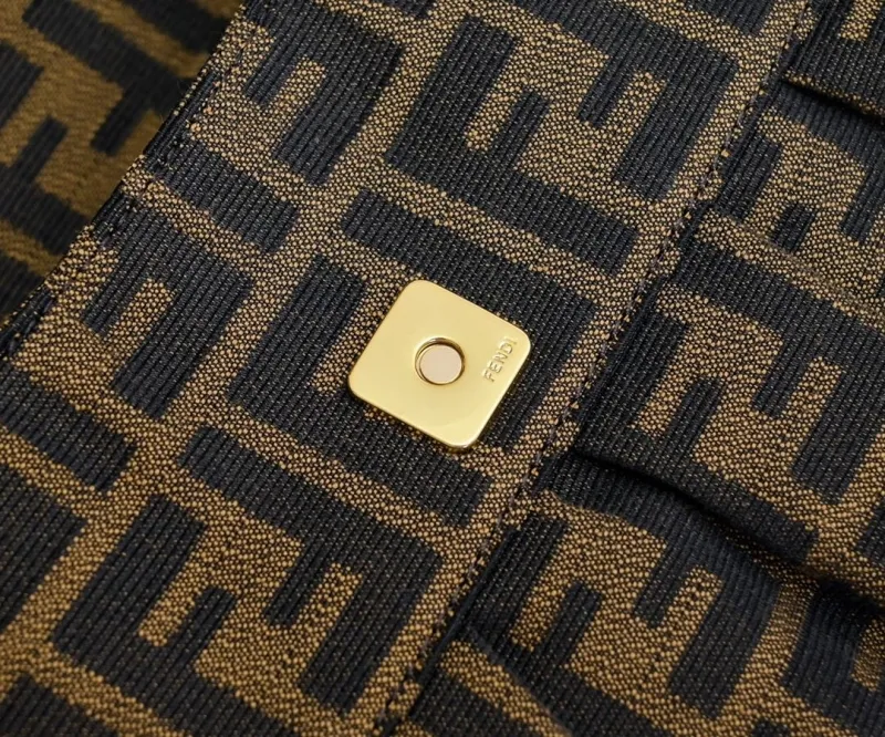 Fendi FF Monogram Top Handle Shoulder Bag - Image 5