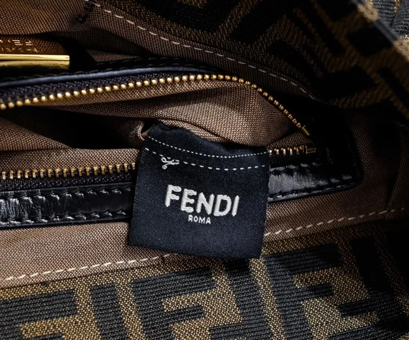Fendi FF Monogram Top Handle Shoulder Bag - Image 7