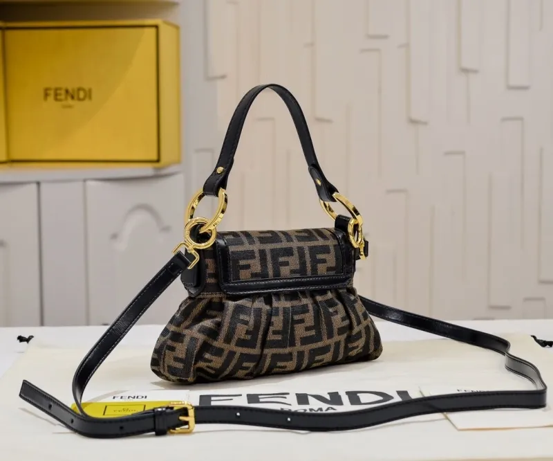 Alternative view of Fendi FF Monogram Top Handle Shoulder Bag