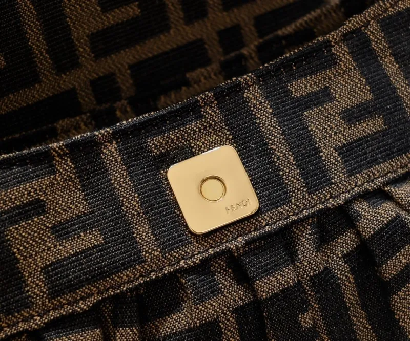Fendi FF Monogram Top Handle Shoulder Bag - Image 6