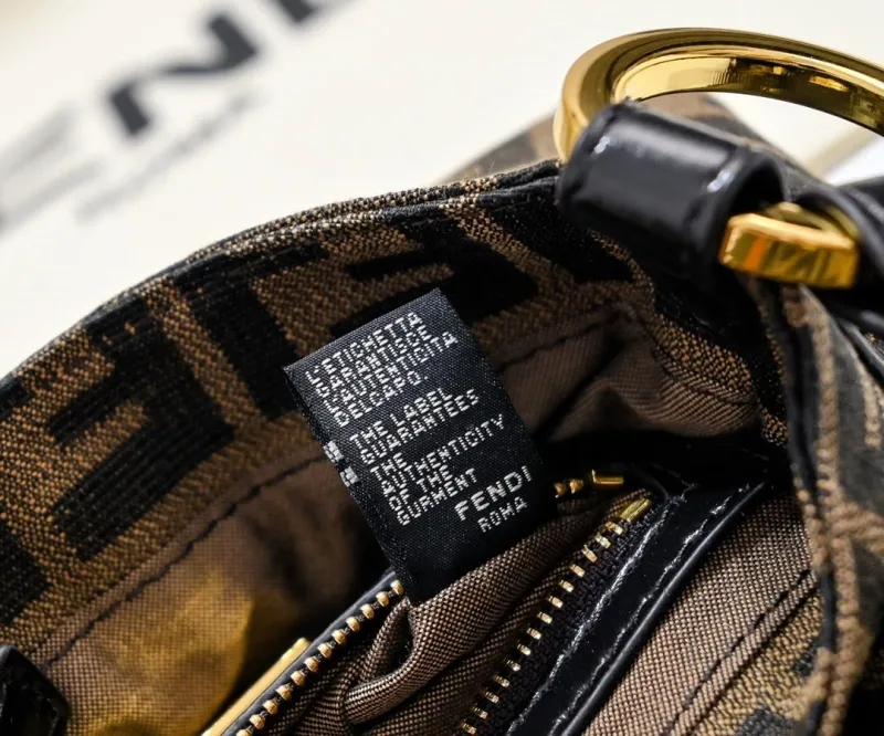 Fendi FF Monogram Top Handle Shoulder Bag - Image 7