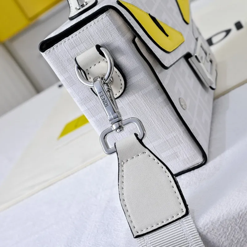 Fendi White Monster Top Handle Bag 204 - Image 3