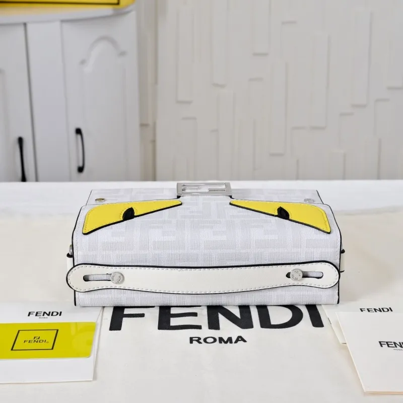 Fendi White Monster Top Handle Bag 204 - Image 6