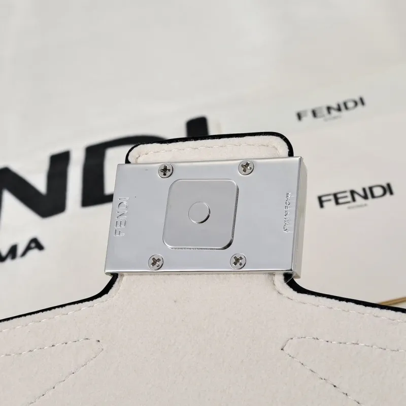 Fendi White Monster Top Handle Bag 204 - Image 7