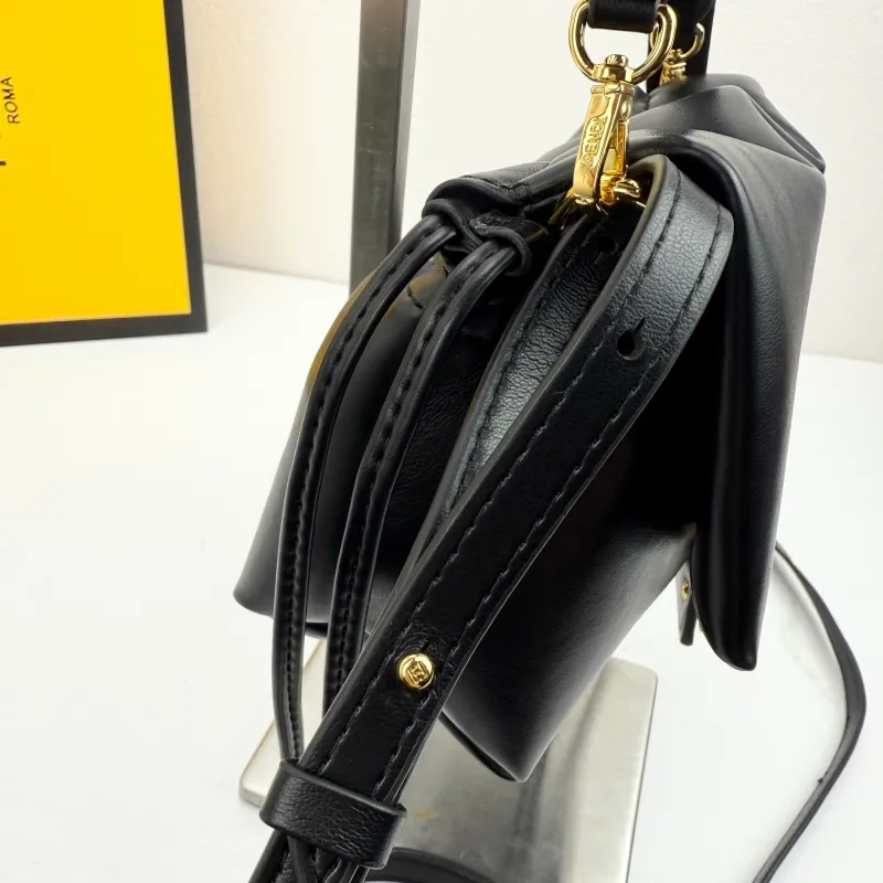 Fendi Black Top Handle Crossbody Bag 260 - Image 6