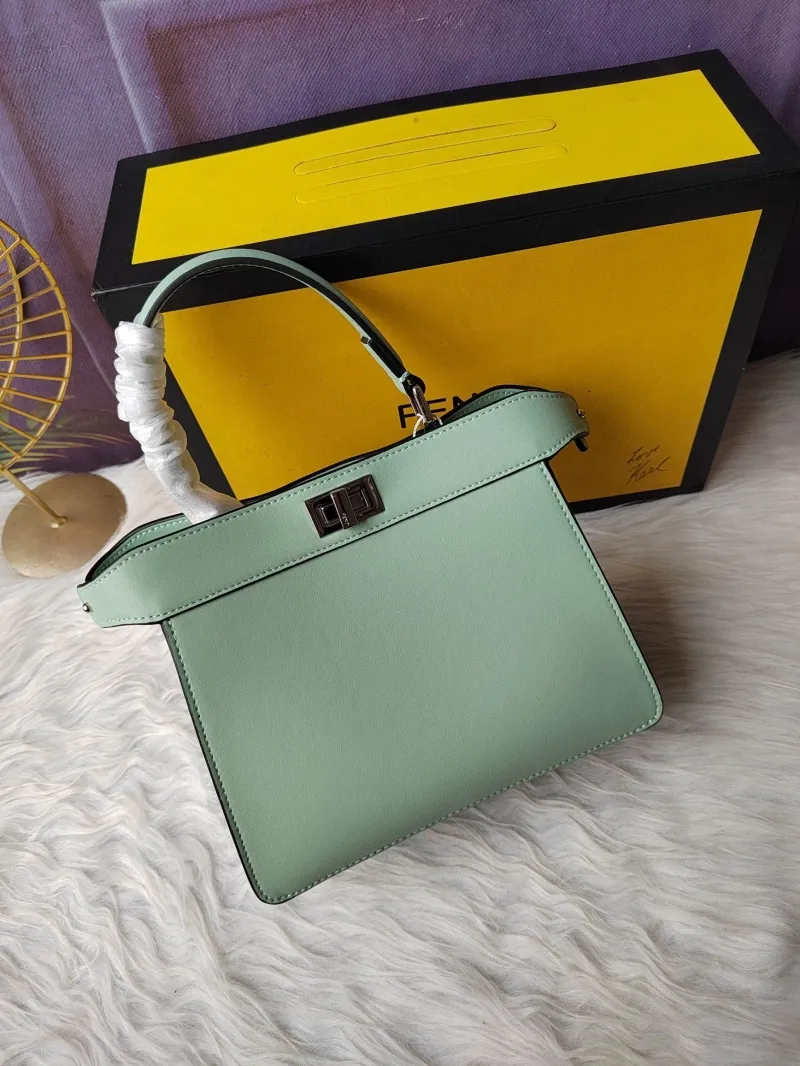 Fendi Mint Green Top Handle Bag 401 - Image 3