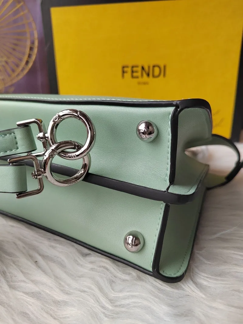 Fendi Mint Green Top Handle Bag 401 - Image 6