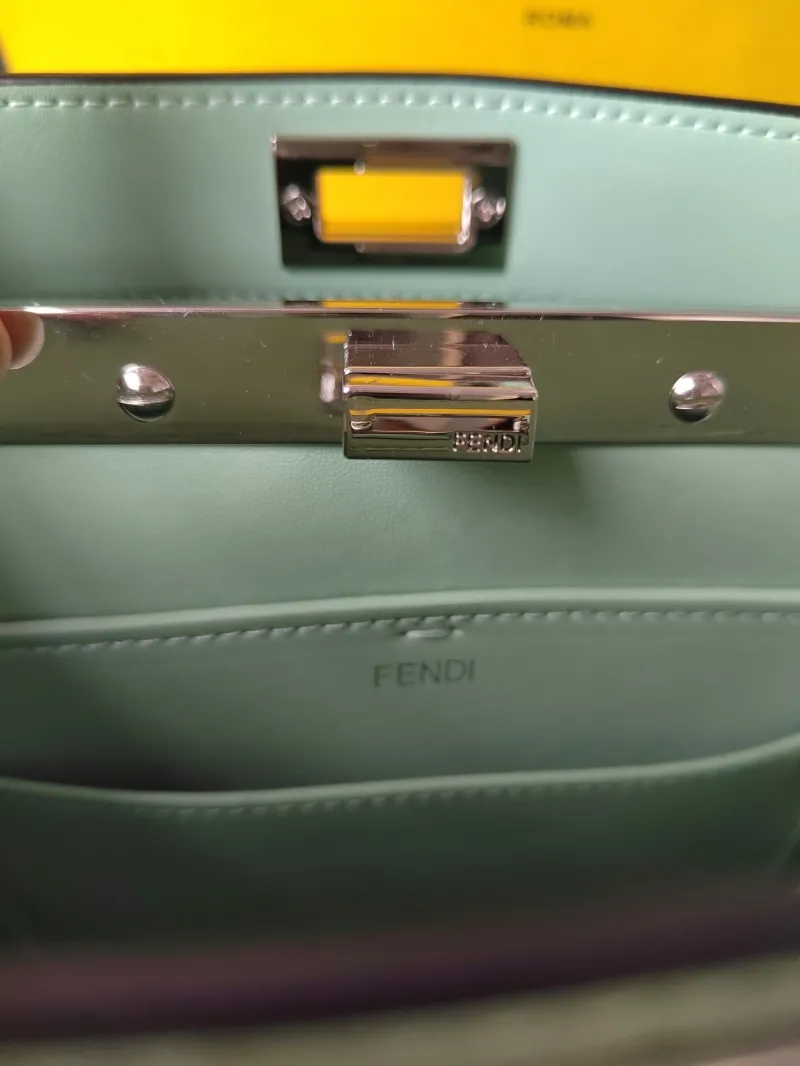 Fendi Mint Green Top Handle Bag 401 - Image 7
