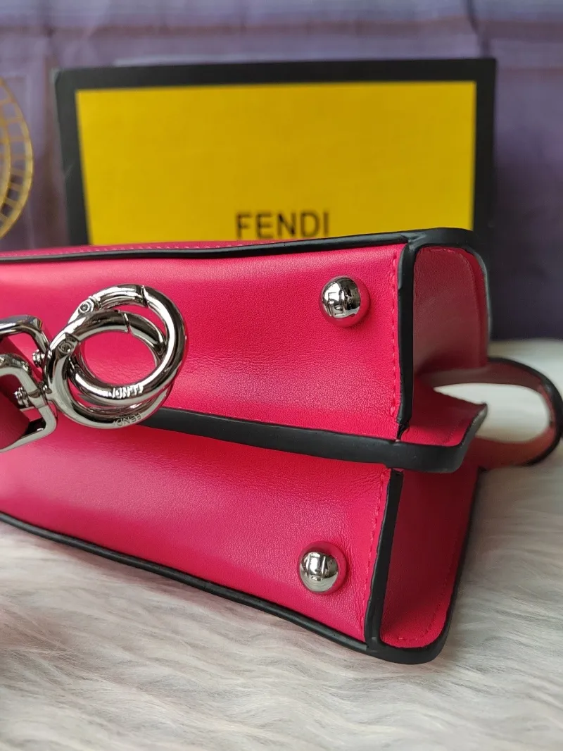 Fendi Fuchsia Top Handle Bag 403 - Image 6