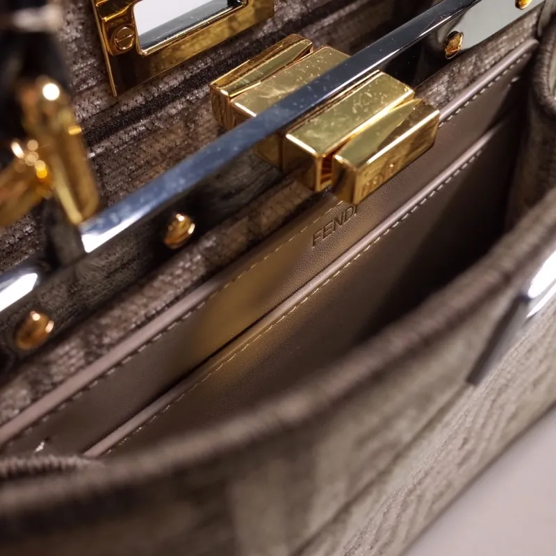 Fendi Beige Top Handle Bag 421 - Image 8
