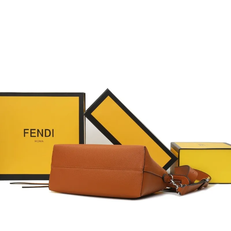 Fendi Brown Top Handle Bag 451 - Image 4