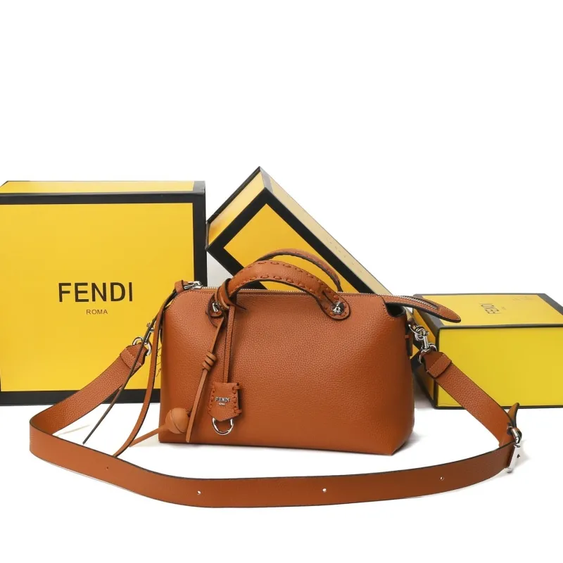 Fendi Brown Top Handle Bag 451 - Image 5