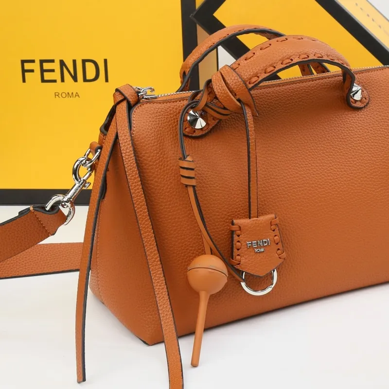 Fendi Brown Top Handle Bag 451 - Image 6