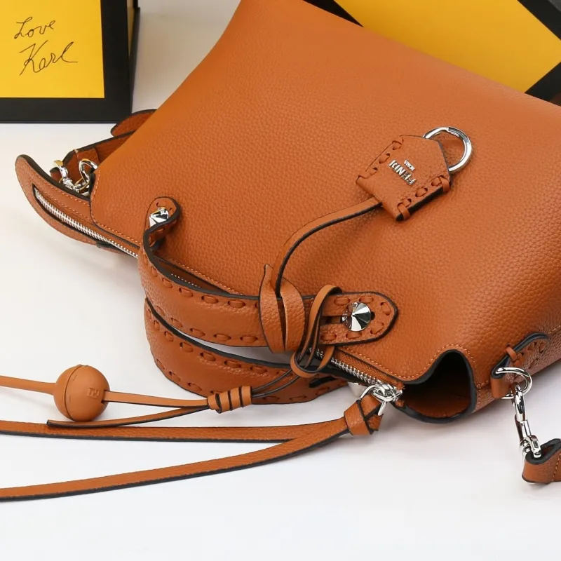 Fendi Brown Top Handle Bag 451 - Image 8