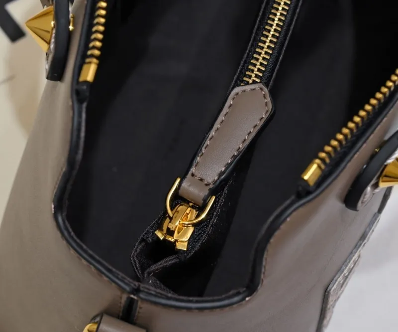 Fendi Taupe Top Handle Crossbody Bag 467 - Image 6