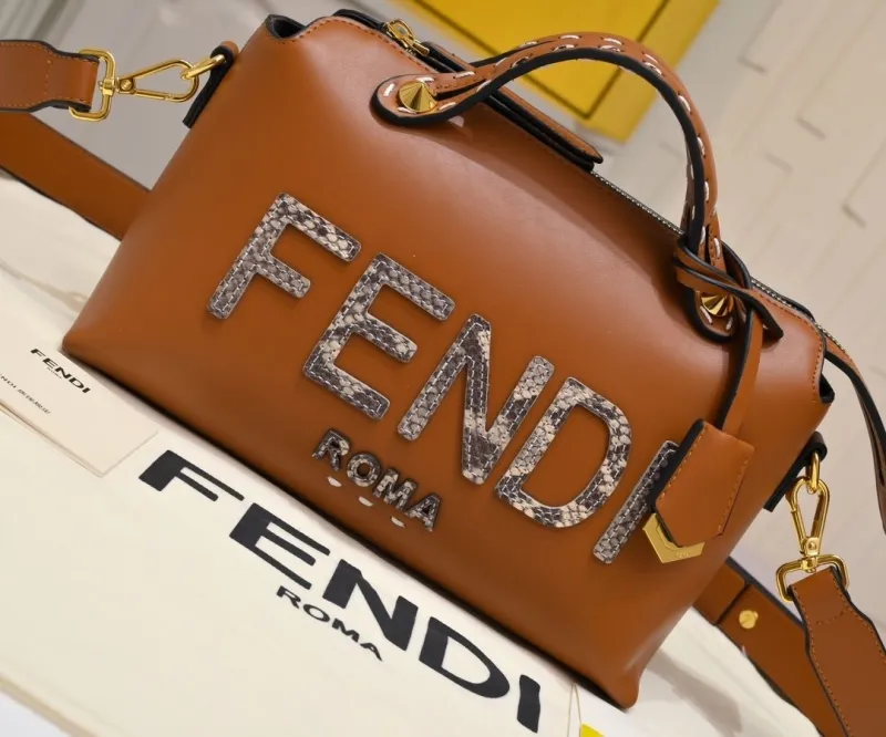 Alternative view of Fendi Brown Top Handle Crossbody Bag 470