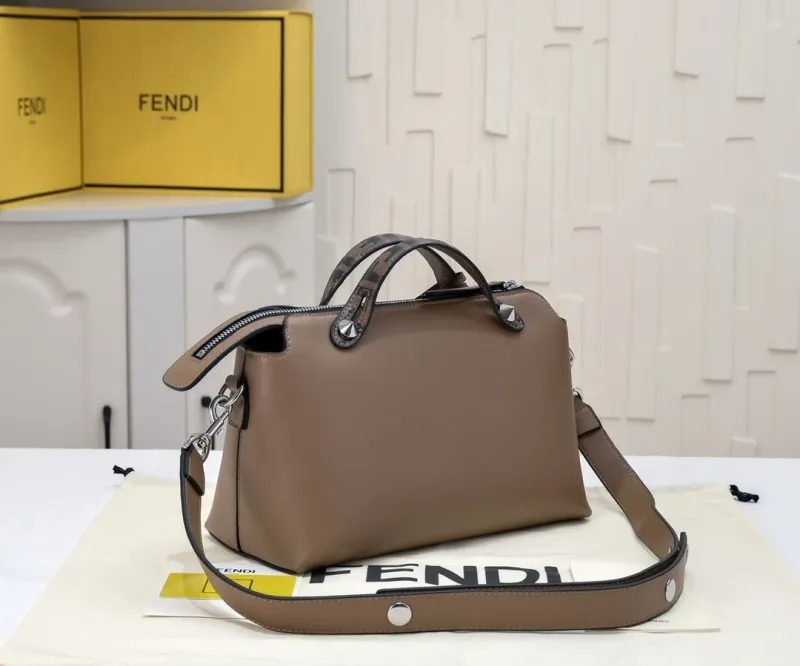 Alternative view of Fendi Brown Top Handle Crossbody Bag