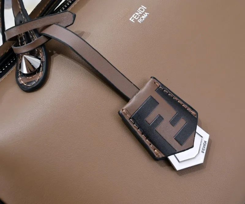 Fendi Brown Top Handle Crossbody Bag - Image 3
