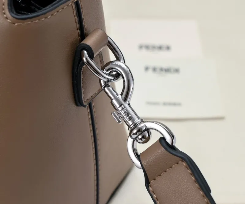 Fendi Brown Top Handle Crossbody Bag - Image 4