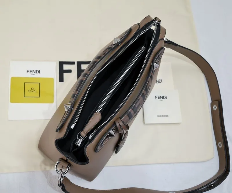 Fendi Brown Top Handle Crossbody Bag - Image 7