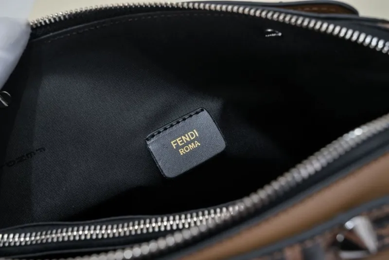 Fendi Brown Top Handle Crossbody Bag - Image 9