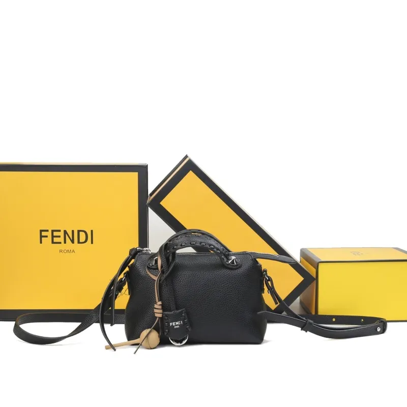 Fendi Black Top Handle Crossbody Bag