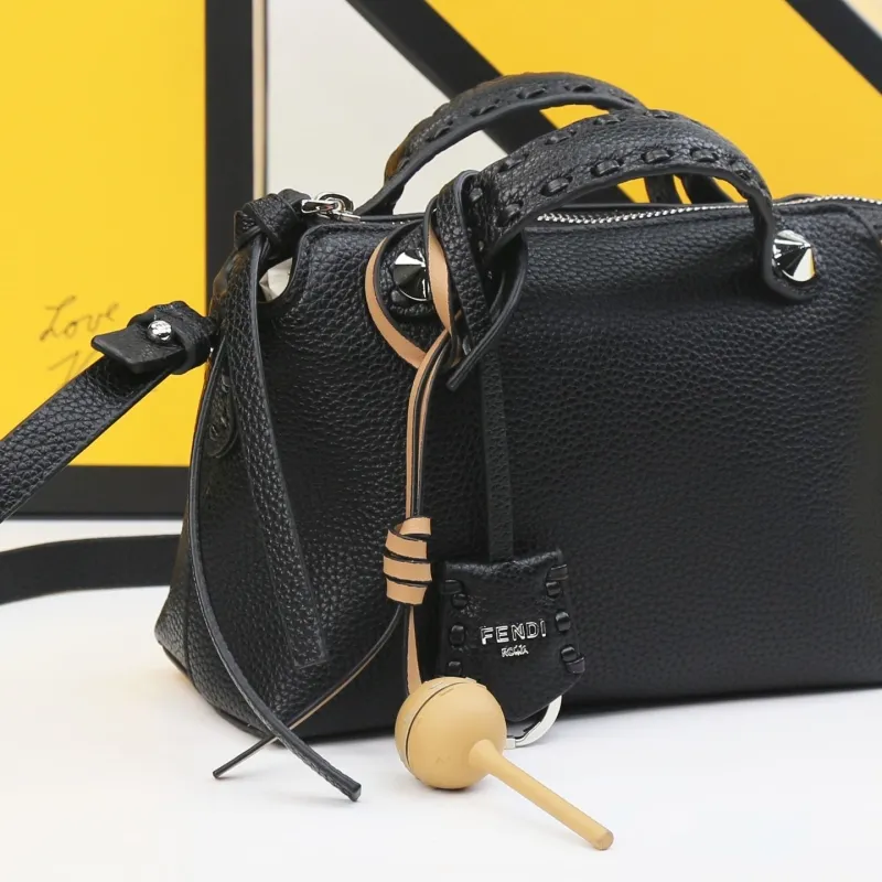 Fendi Black Top Handle Crossbody Bag - Image 6