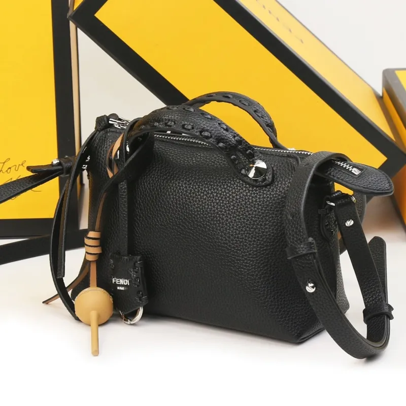 Fendi Black Top Handle Crossbody Bag - Image 7