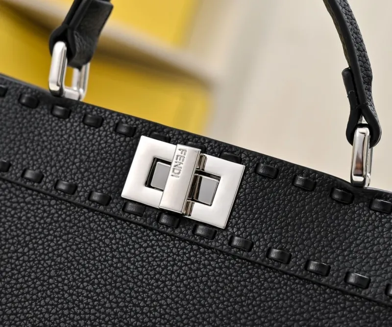 Fendi Black Top Handle Crossbody Bag 474 - Image 4