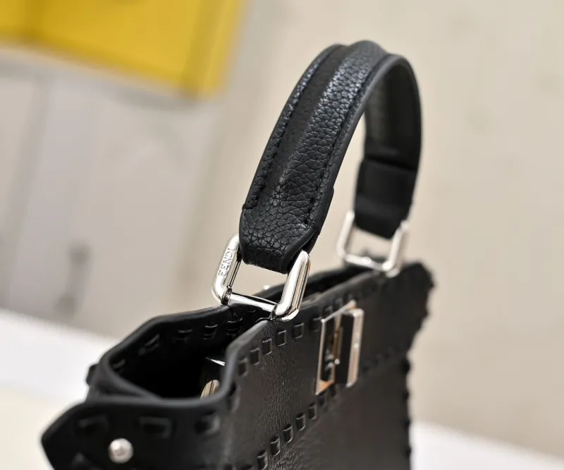 Fendi Black Top Handle Crossbody Bag 474 - Image 5